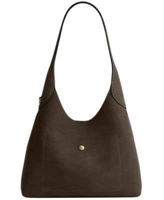 Brooklyn Medium Suede Shoulder Bag 28