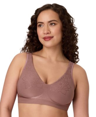 Comfort Revolution Aztec ComfortFlex Fit Seamless 3-Hook Closure Wireless Bra 3484