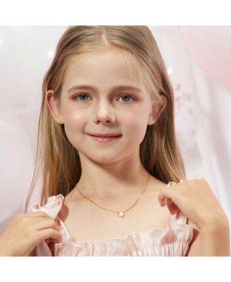 Petit Star of David Necklace in Pink