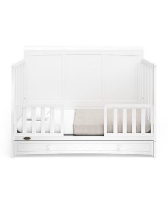 Asheville 4-in-1 Convertible Crib with Drawer (White)