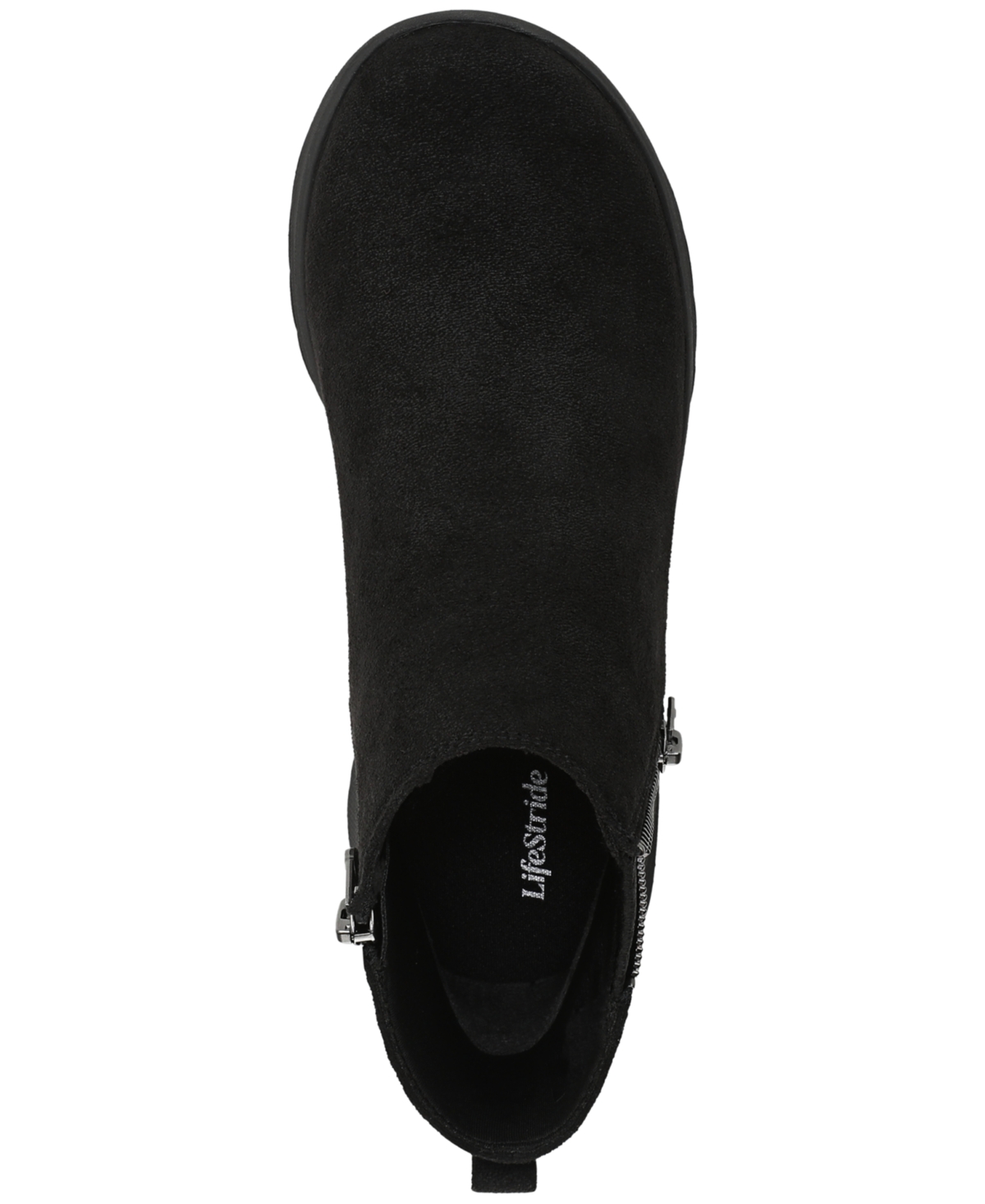 Lifestride Women's Gage Washable Zipper Short Ankle Boots In Black