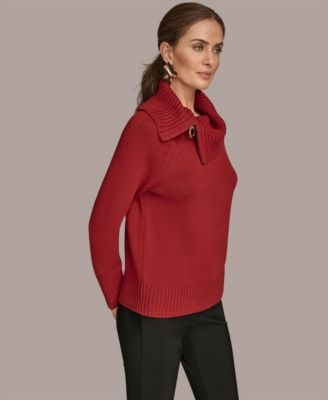 Women's Zip Neck Sweater