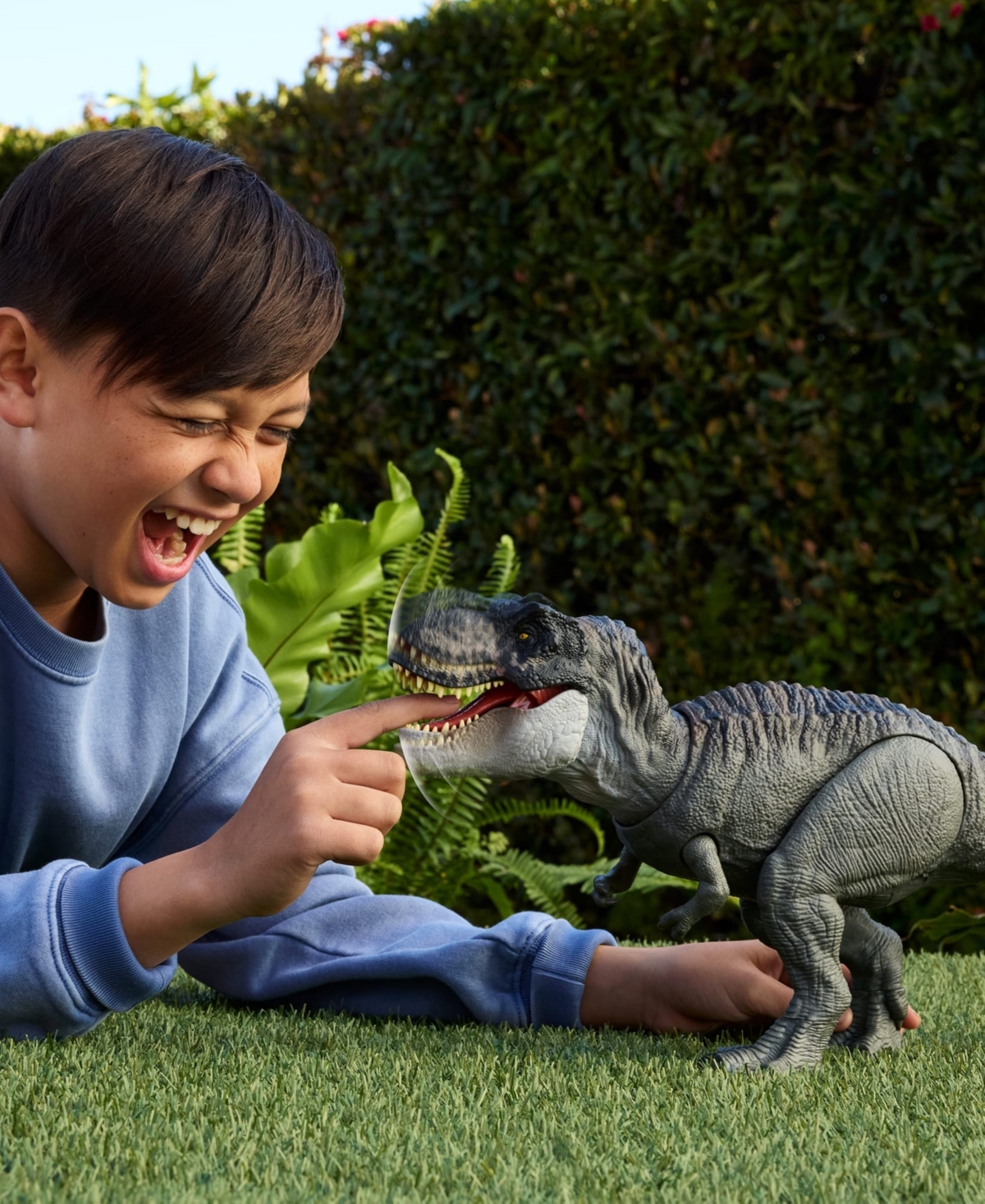 Jurassic World Rebirth Power Devour Tyrannosaurus Rex Dinosaur Figure In Multi