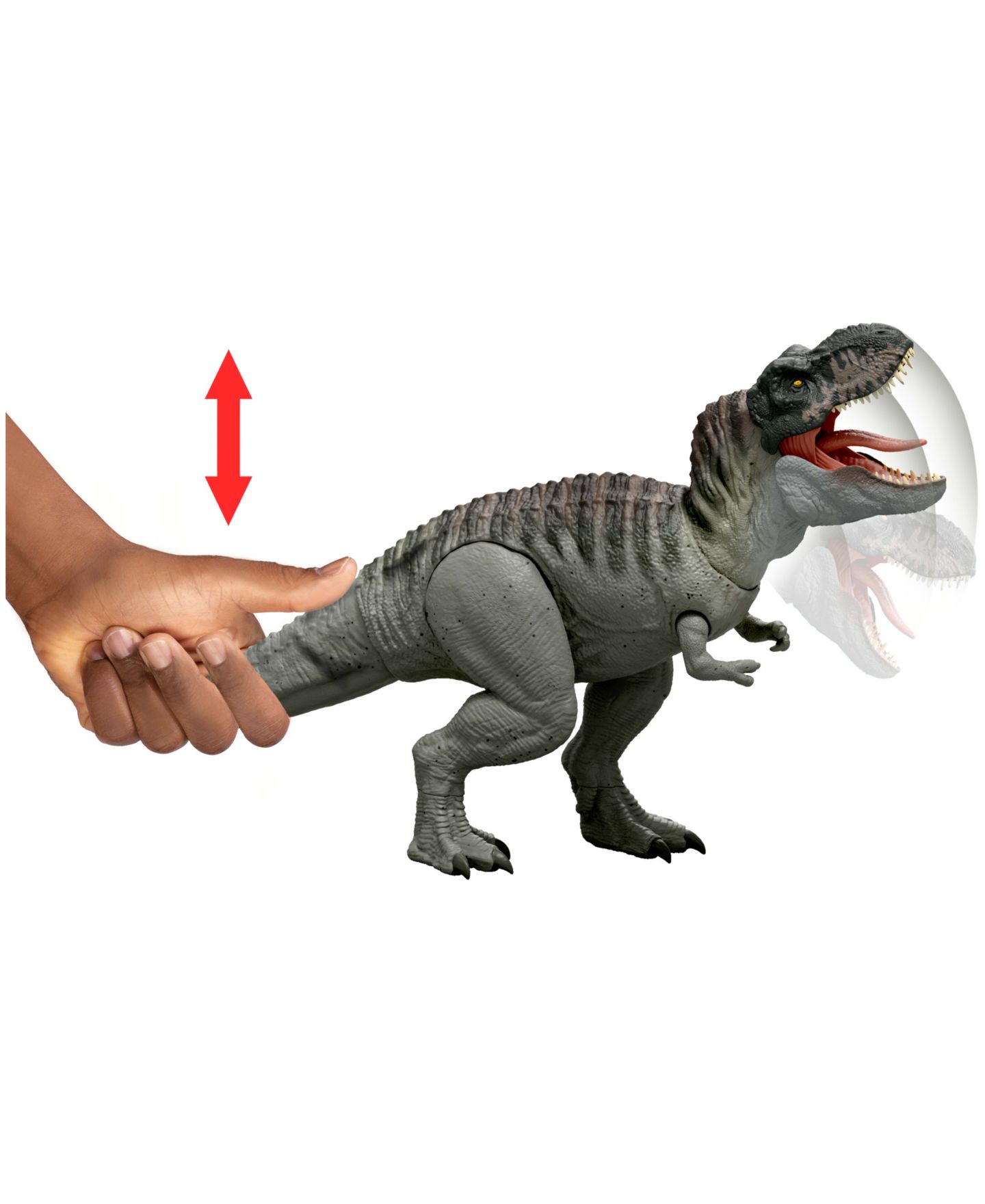 Детская фигурка Jurassic World Tyrannosaurus Rex Power Devour Lights and Sounds Action Figure, Ages 4+ — фото 6
