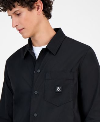 Men's Logo Oversized Shirt Jacket