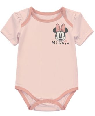 Baby Girls' Minnie Mouse Print Sweatshirt, Bodysuit and Pants, 3-Piece Set