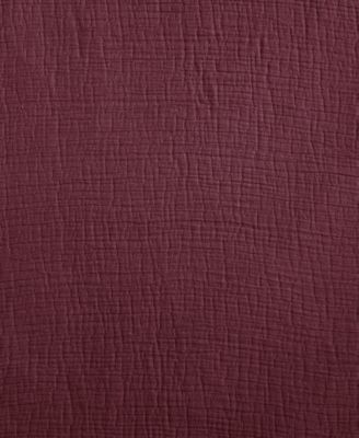 Washed Texture Solid Cotton Jacquard 3 Piece Comforter Set, Queen