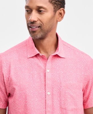 Men's Coast Dot Drift Printed Short-Sleeve Shirt