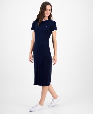 Women's Ribbed Midi Dress