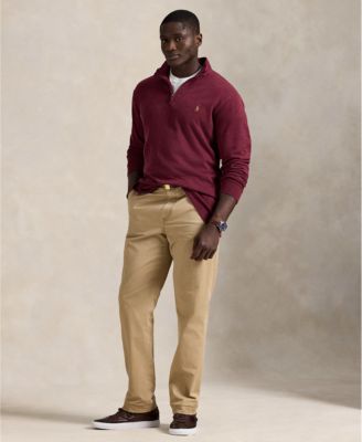 Men's Big & Tall Estate-Rib Quarter-Zip Pullover Sweater