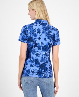 Women's Festival Floral Polo Shirt