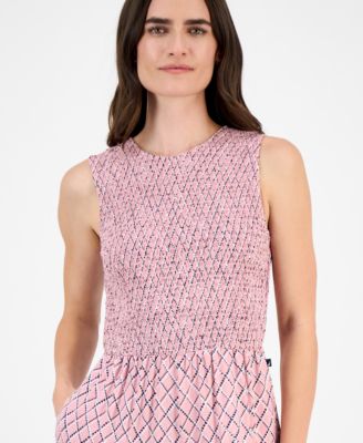 Women's Argyle Dot Ankle Jumpsuit