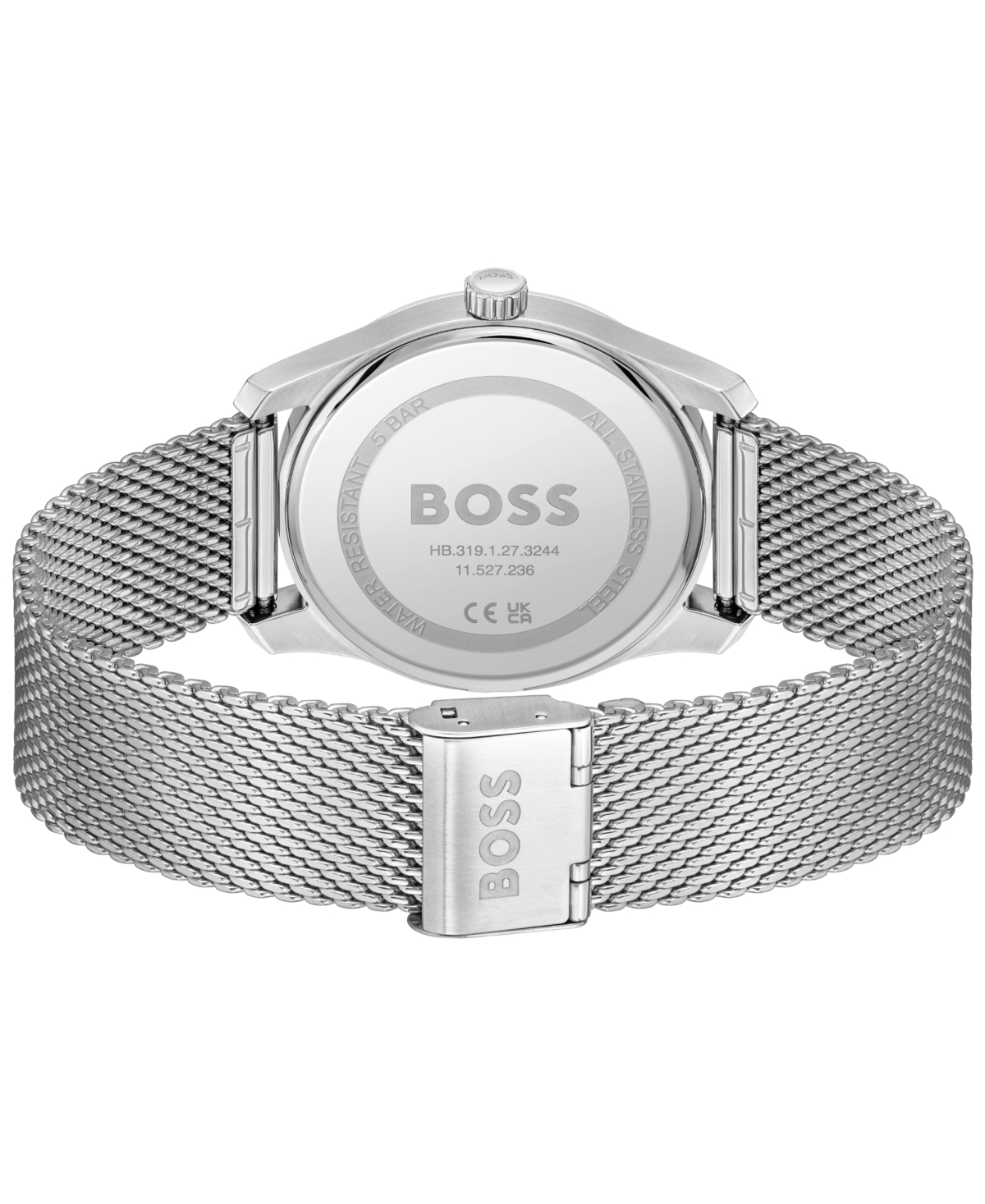 Hugo Boss Men's Principle Master Quartz Multifunction Stainless Steel Watch, 41mm In White