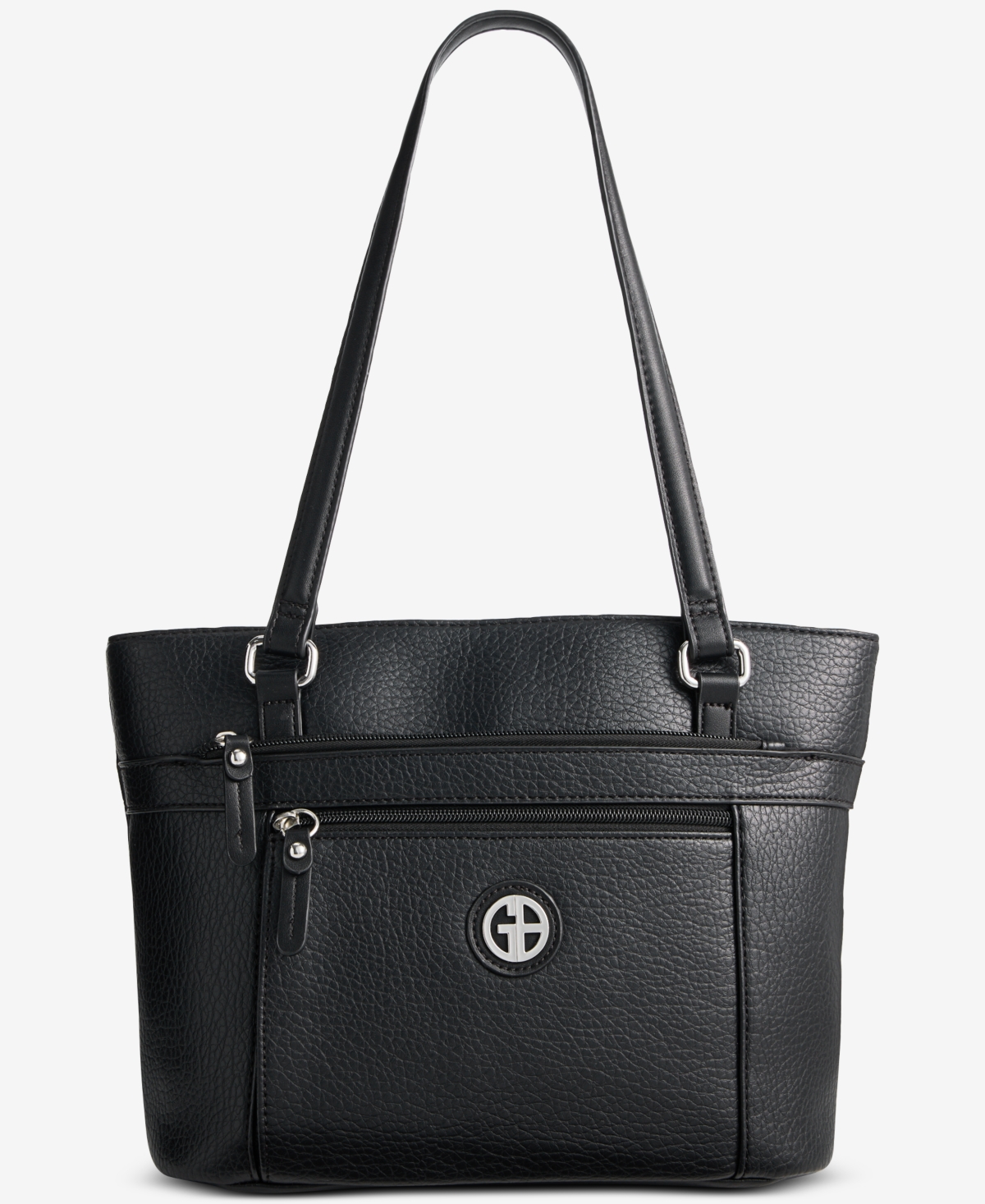 Giani Bernini Large Pebbled Tote Bag, Macy's Exclusive In Black