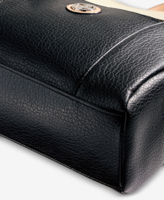 Colorblock Pebbled 4-Poster Tote, Exclusively at Macy's