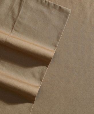 Solid Cotton Percale 4-Piece Sheet Set, Queen
