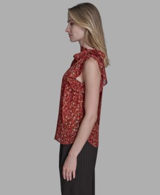 Women's Printed Halter Neck Blouse