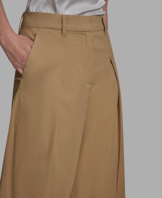 Women's Pleated Wide-Leg Pants