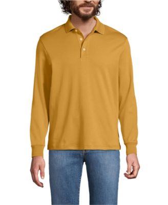 Men's Big and Tall Long Sleeve Super Soft Supima Polo Shirt
