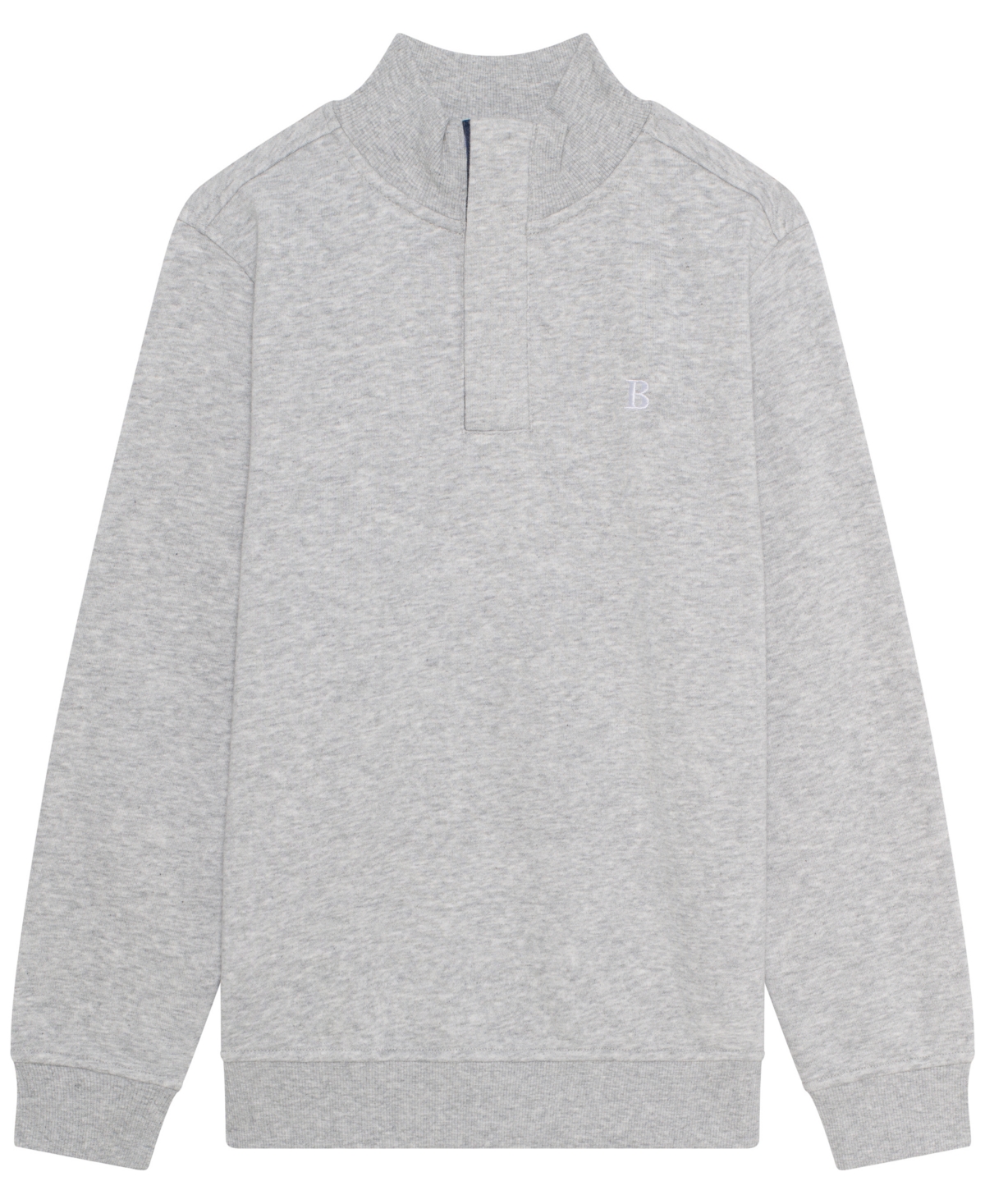 B By Brooks Brothers Kids' Boys 8-20 Quarter Zip Sweatshirt In Gray