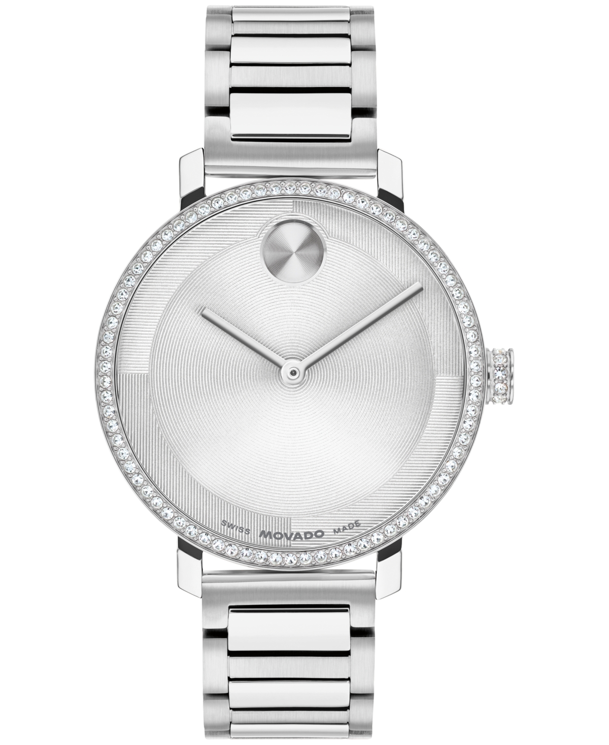 Movado Women's Bold Evolution 2.0 Swiss Quartz Stainless Steel Watch, 34mm In Silver