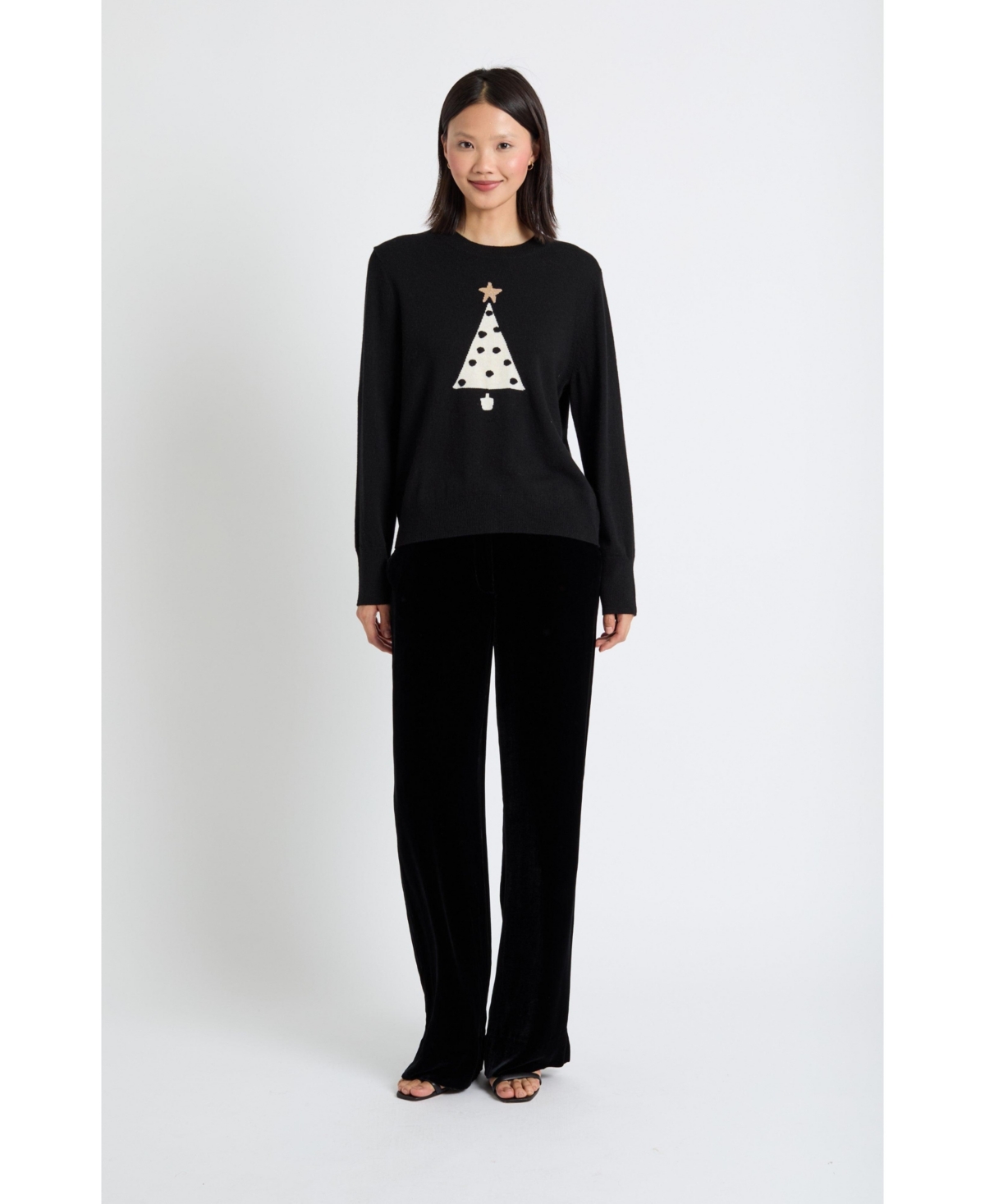 Chinti & Parker Women's Wool-Cashmere Xmas Tree Sweater