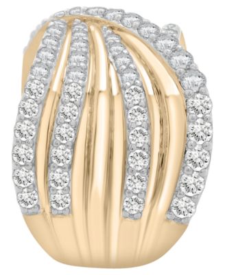 Diamond  Criss Cross Band (2 ct. t.w.) in 14K Yellow Gold, Exclusive