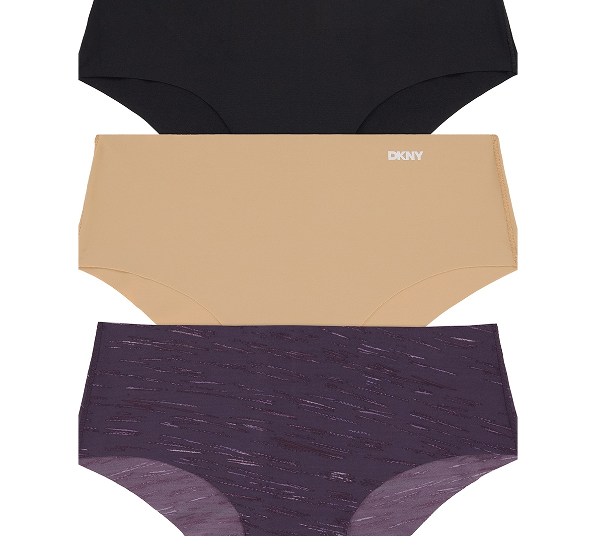 Dkny Litewear Cut Anywhere Assorted 3-pack Hipster Briefs In Multi