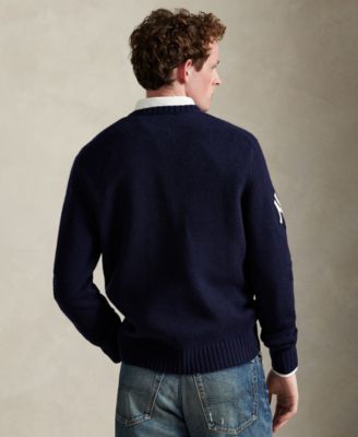 Men's Yankees Bear Long Sleeve Sweater