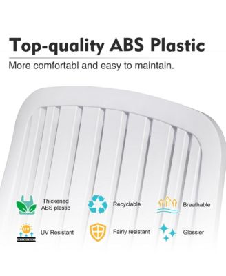 Adjustable Pool Lounge Chair with Wheels and 5-Position Backrest