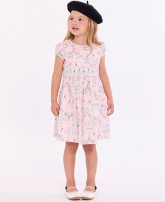 Toddler and Little Girls' Paris Smocked Dress