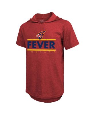 Men's and Women's Red Indiana Fever Sideline Tri-Blend Hoodie T-Shirt