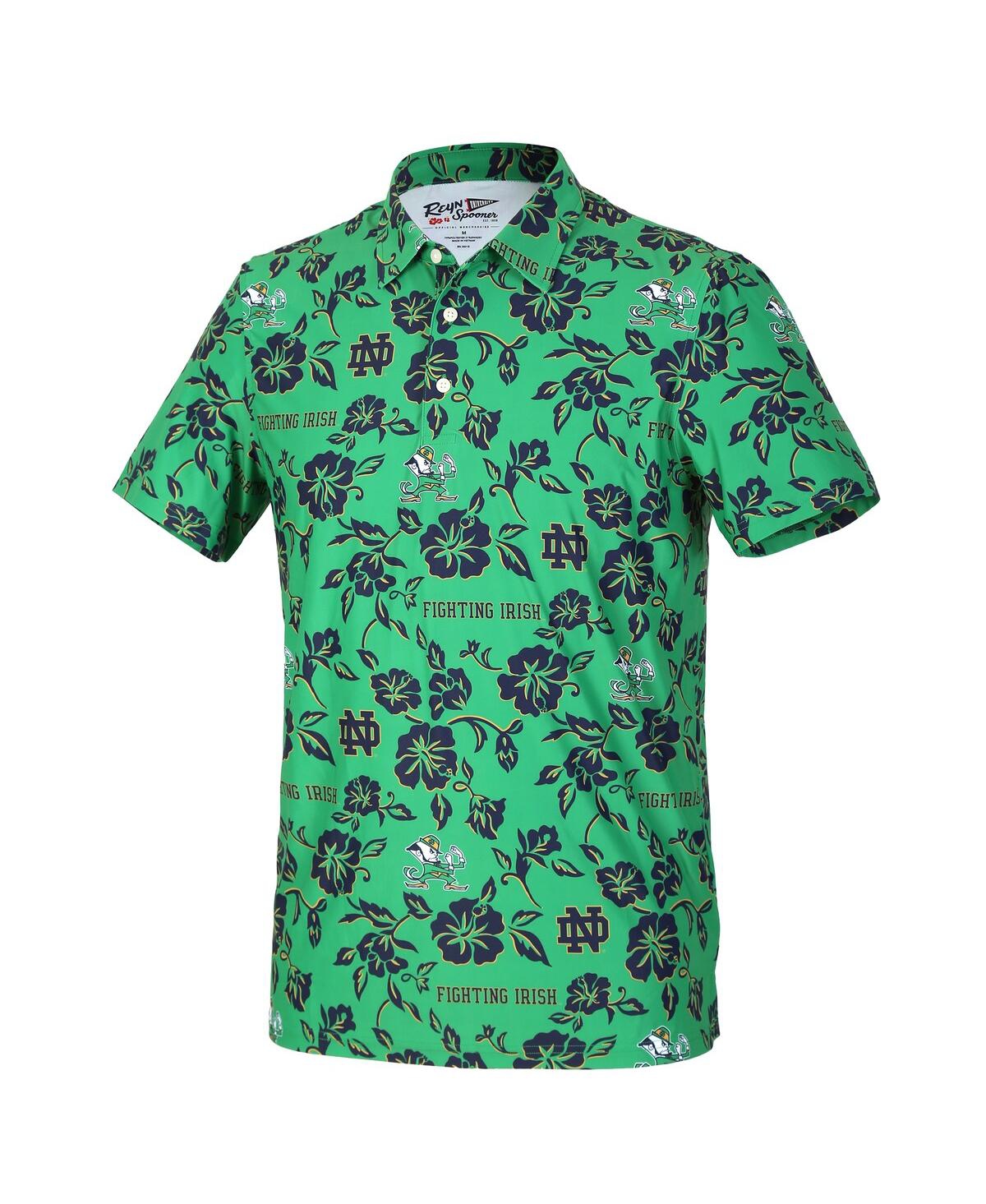 Reyn Spooner Men's Kelly Green Notre Dame Fighting Irish Pua Performance Polo Shirt In Green