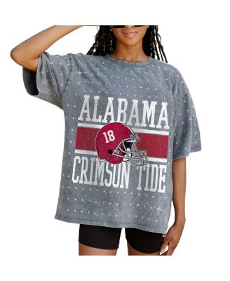 Gameday Couture - Women's Gray Alabama Crimson Tide On the Ball Oversized T-Shirt