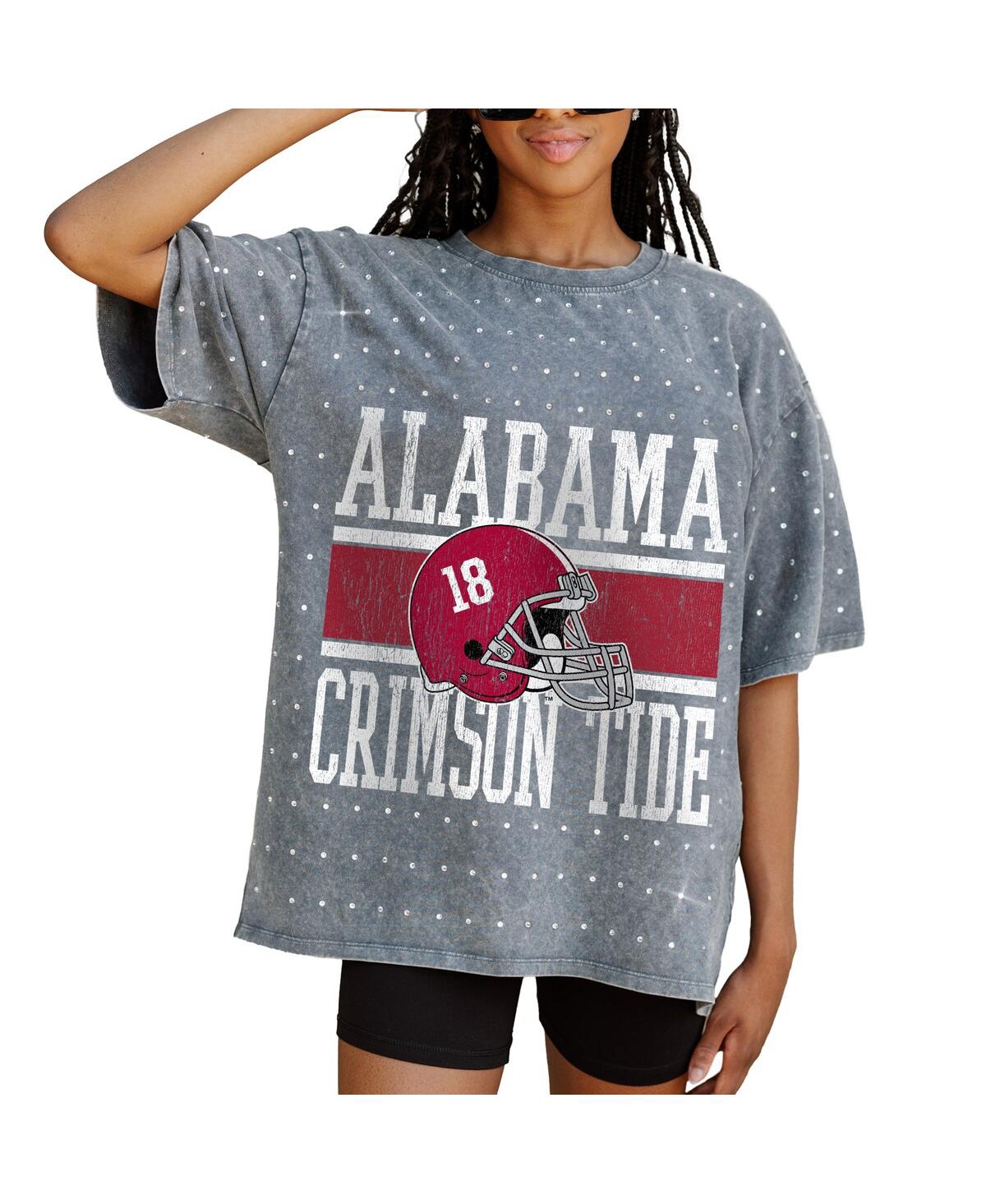 Gameday Couture Women's Gray Alabama Crimson Tide On the Ball Oversized T-Shirt