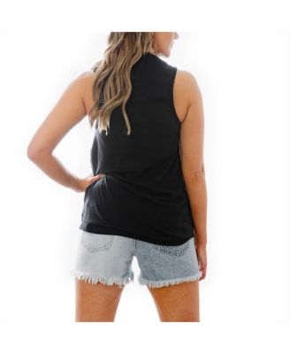 Women's Black San Francisco 49ers Baby You're a Star Racerback Scoop Neck Tapered Tank Top