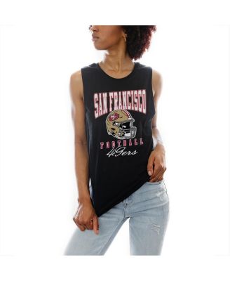 Gameday Couture - Women's Black San Francisco 49ers Preseason Opener Racerback Tank Top