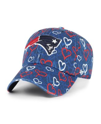 '47 Brand - Girls Preschool Navy New England Patriots Mural Clean Up Adjustable Hat