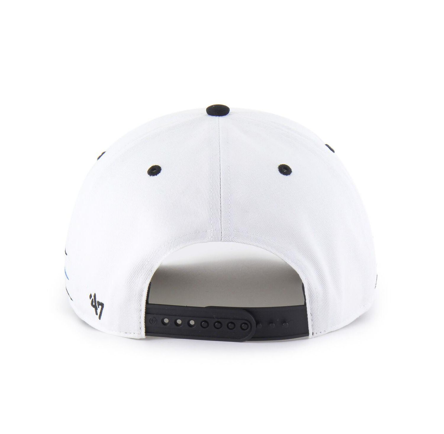 Men's White/Black NASCAR Diamond Cut Hitch Adjustable Hat