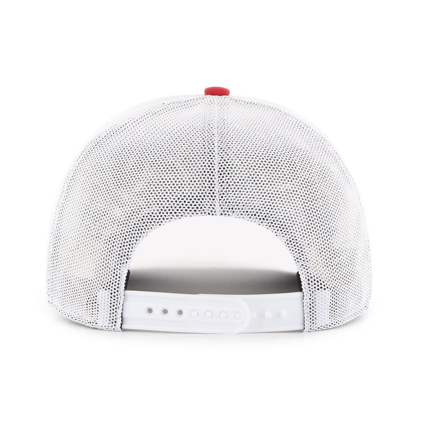 Мужская кепка '47 Brand Scarlet Rutgers Scarlet Knights Rangefinder Brrr Trucker Adjustable Hat — фото 2
