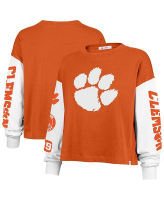 '47 Brand - Women's Orange Clemson Tigers Sydney Long Sleeve T-Shirt