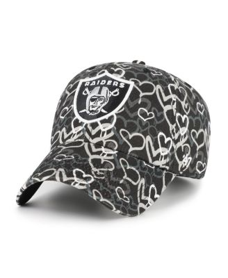 '47 Brand - Big Girls Black Las Vegas Raiders Mural Clean Up Adjustable Hat