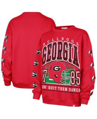 '47 Brand - Women's Red Georgia Bulldogs Go Big Oversized Pullover Sweatshirt