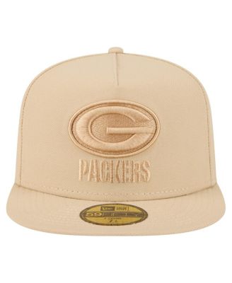 Men's&nbsp;Light Beige Green Bay Packers Color Pack A-Frame 59FIFTY Fitted Hat