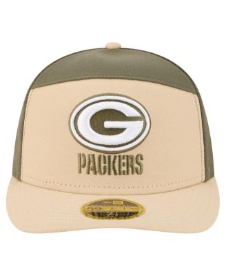 Men's&nbsp;Light Beige/Olive Green Bay Packers Two-Tone Color Pack Split Panel 59FIFTY Fitted Hat