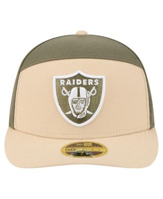 Men's&nbsp;Light Beige/Olive Las Vegas Raiders Two-Tone Color Pack Split Panel 59FIFTY Fitted Hat
