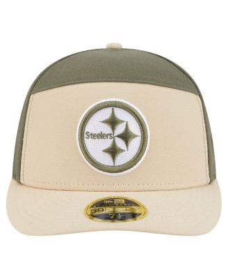 Men's&nbsp;Light Beige/Olive Pittsburgh Steelers Two-Tone Color Pack Split Panel 59FIFTY Fitted Hat