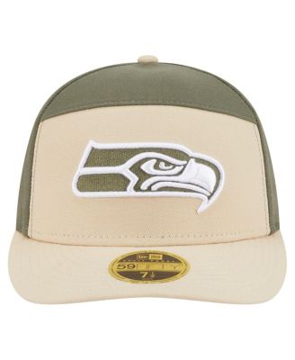 Men's&nbsp;Light Beige/Olive Seattle Seahawks Two-Tone Color Pack Split Panel 59FIFTY Fitted Hat