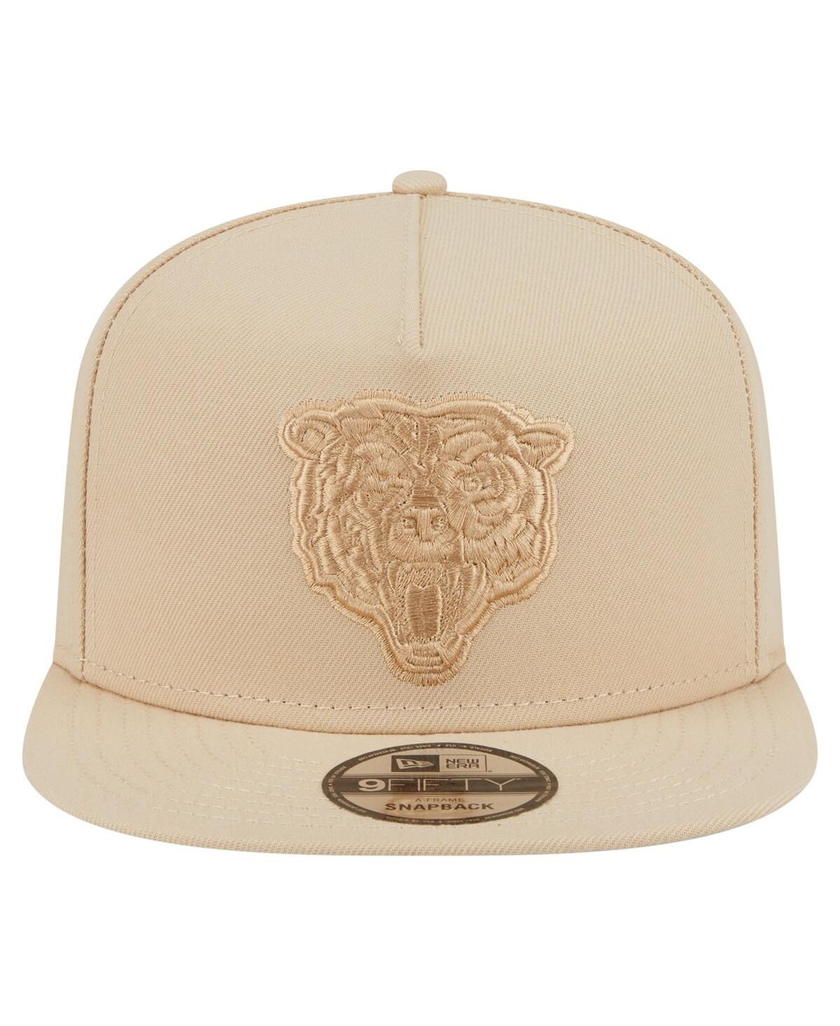 New Era Men'sâ Light Beige Chicago Bears Color Pack A-frame 9fifty Snapback Hat In Neutral