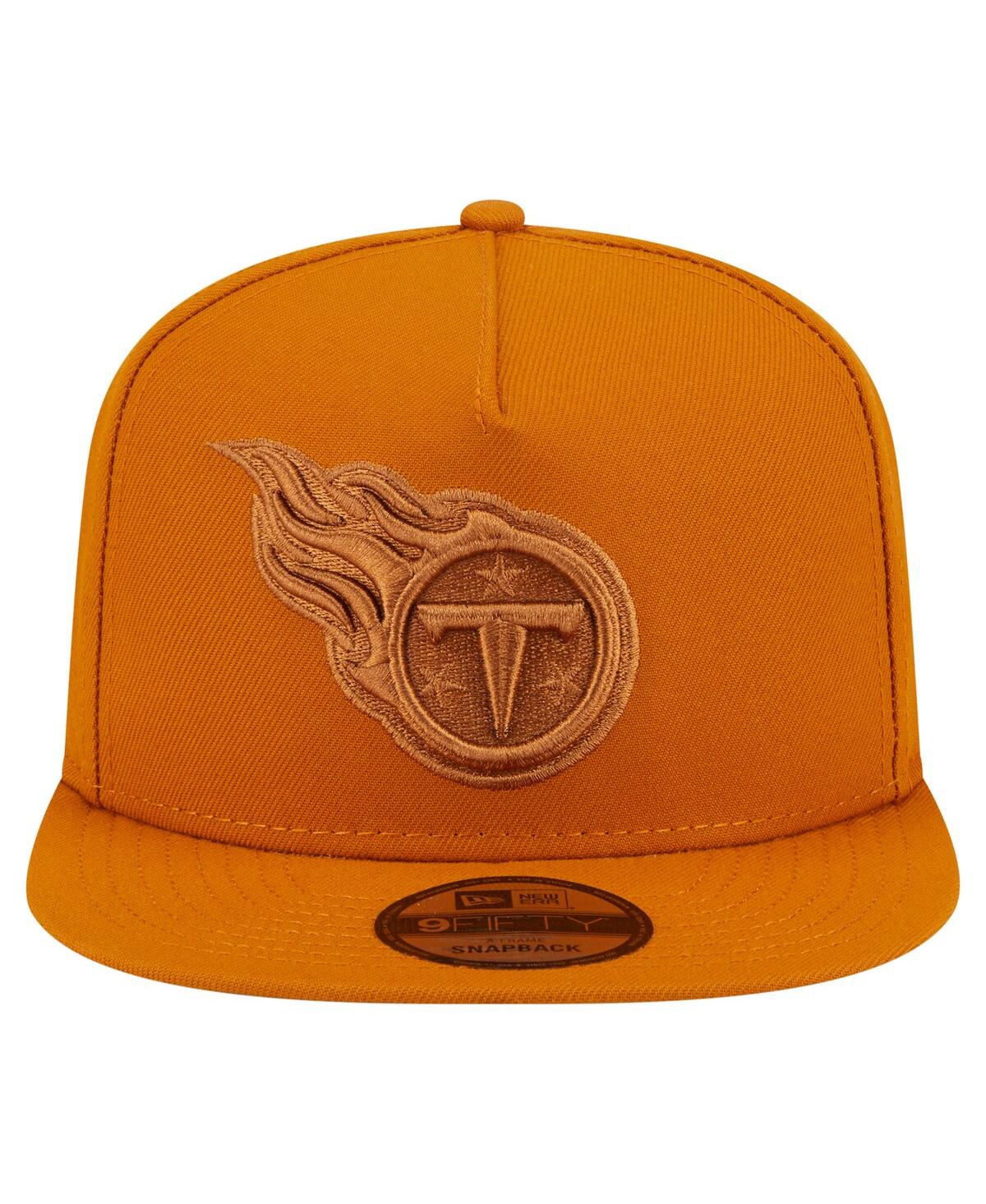New Era Men'sâ Brown Tennessee Titans Color Pack A-frame 9fifty Snapback Hat In Orange